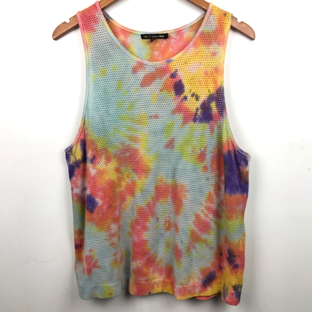 Rag & Bone | Tie Dye Perforated Tank Top